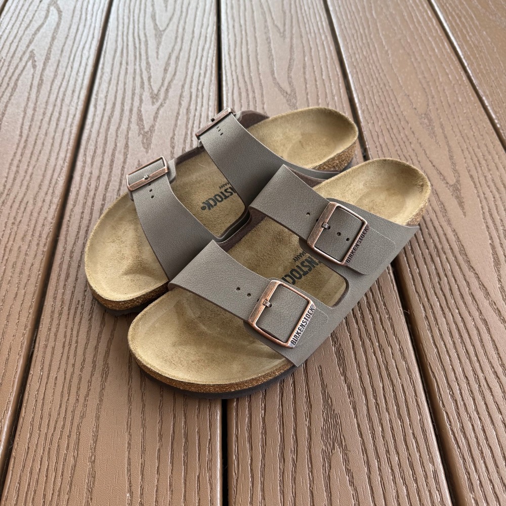 Birkenstock Arizona Burkibuc Unisex Leather Sandal-0151183-Mocca Sz 40  M7/L9